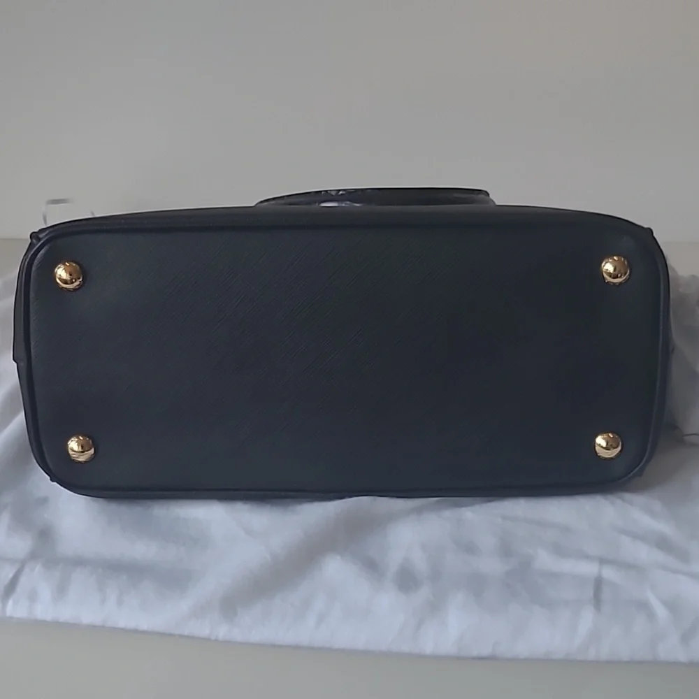 PRADA Crocodile Galleria Saffiano Leather Black Bag - Picture 17 of 17